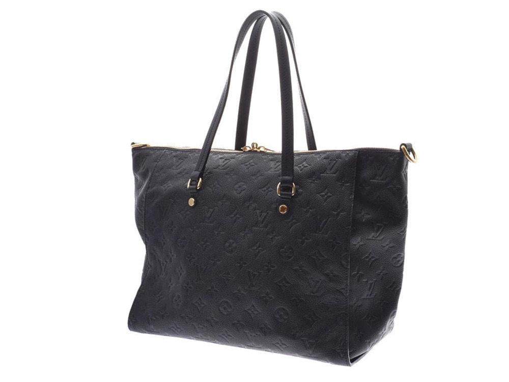 Louis Vuitton Lumineuse Infini Leather Bag Empreinte Black